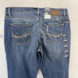 Buckle BKE Jeans Men's 38x36 Blue Denim Regular Straight Medium Wash Tencel NEW